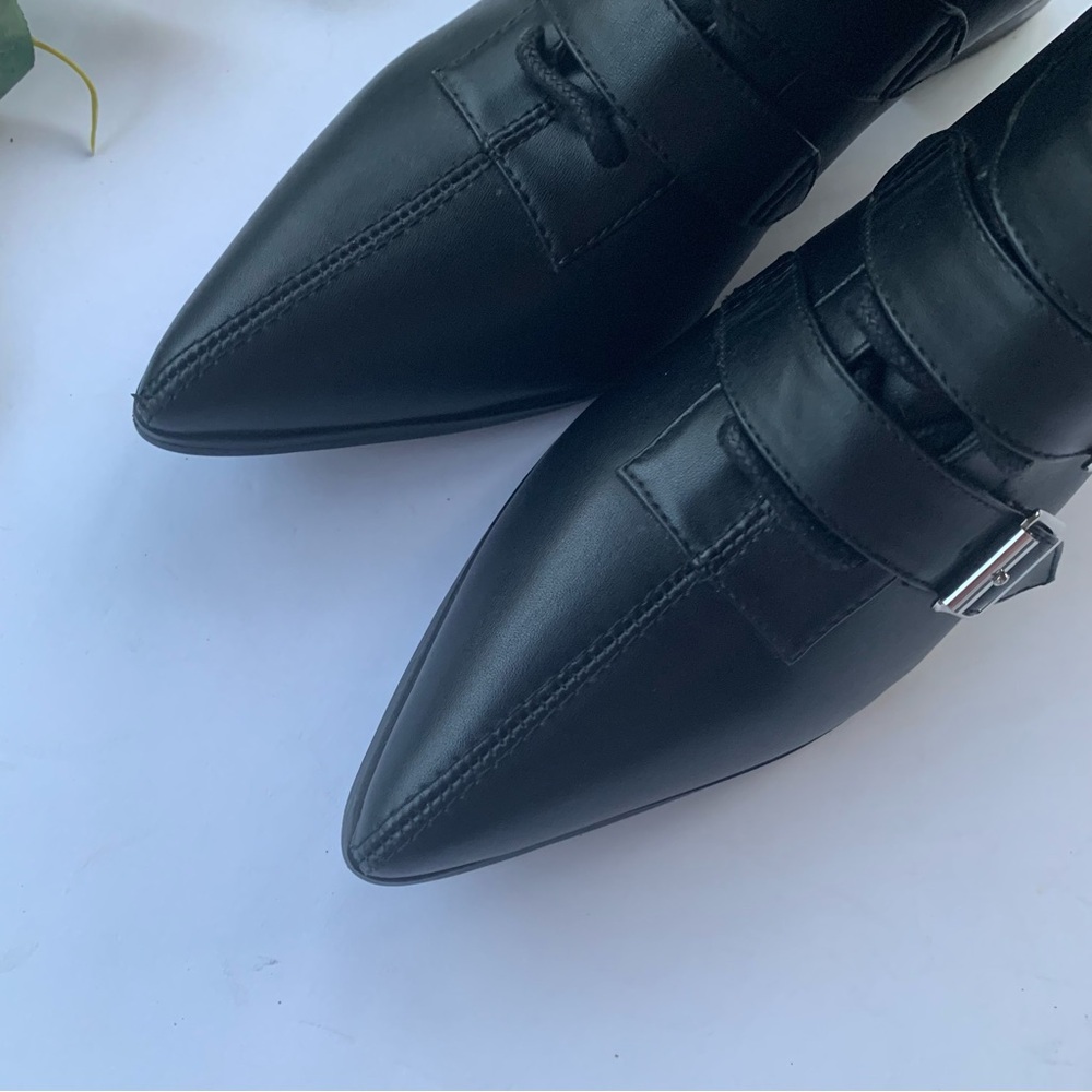 Strange Cvlt Coven Vegan Leather Boots in Black - Picture 6 of 11